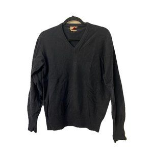 Rodes Alan Paine 60`S Mens‎ M Luxury Navy 100% Pure Cashmere V-Neck Sweater VTG